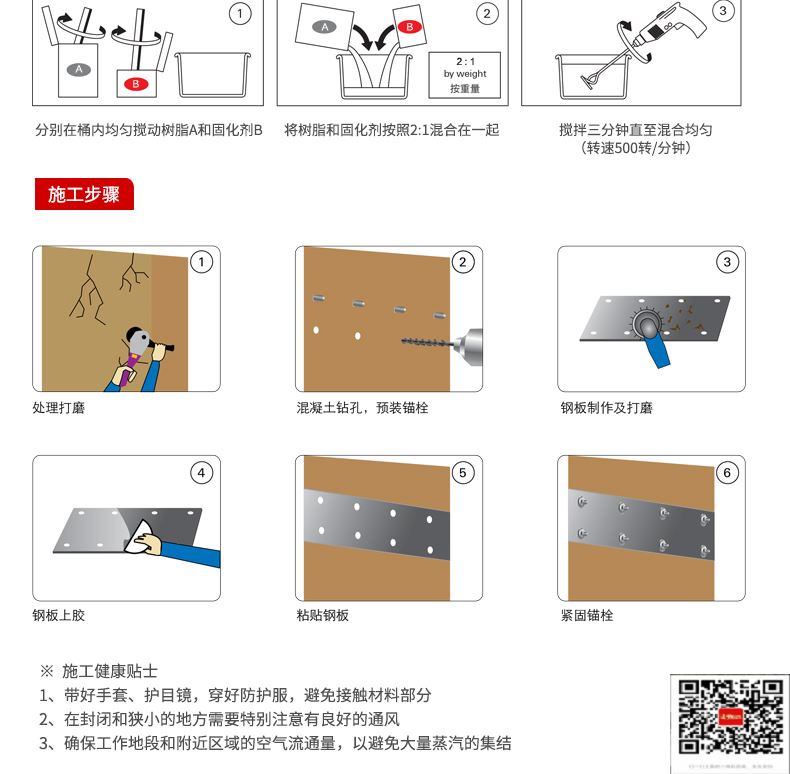 包钢柞水粘钢加固施工过程